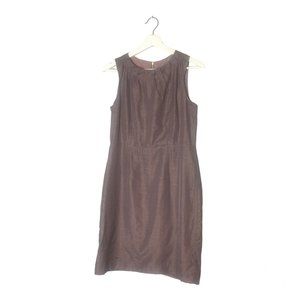 Ann Loft Purple Sleeveless Sheath Dress Size 6 Jewel Tone Office Classic
